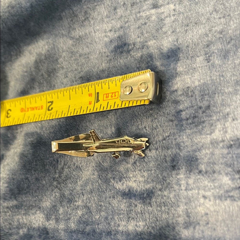 Airplane Tie Clip - silver